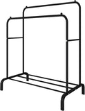 ZNTS Heavy Duty Double Clothes Rail Hanging Rack Garment Display Stand Storage Shelf 55343369