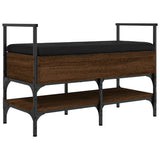 Shoe Bench Brown Oak 85.5x42x57.5 cm Engineered Wood 835233