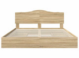 Storage Bed with Drawer Sonoma Oak 160 x 200 cm Engineered Wood 3413487
