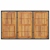 Garden Dining Set 5 pcs Black Poly rattan 3334903