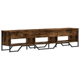 TV Cabinet Smoked Oak 180x34x41 cm Engineered Wood 848576