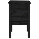 Bedside Cabinets 2 pcs Black 40x35x61.5 cm Solid Wood Pine 813698