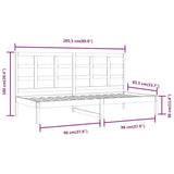 Day Bed without Mattress White 80x200 cm Solid Wood Pine 3108208