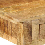 Dressing Table Brown 100 x 40 x 120 cm Solid Mango Wood 374096
