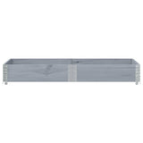 Garden Planter Grey 150x50 cm Solid Wood Pine 3295405
