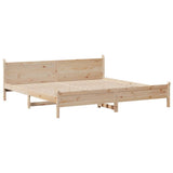 Bed Frame without Mattress 180x200 cm Super King Solid Wood Pine 855582