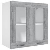 Hanging Glass Cabinet Lyon Grey Sonoma 60x31x60 cm Engineered Wood 815121