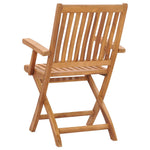 Folding Garden Chairs 2 pcs Solid Teak Wood 315104