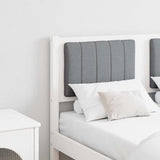 Upholstered Headboard White 120 cm Solid Pine Wood 879078