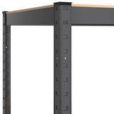 5-Layer Shelves 3 pcs Anthracite Steel&Engineered Wood 152859