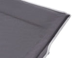 Heavy Duty Single Folding Bed Camping Travel Guest Lightweight With Grey Mat UK 46853128