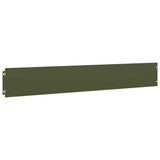 Lawn Edgings 50 pcs Olive Green 15x103 cm Cold-rolled Steel 860151