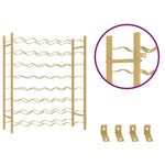 Wine Rack for 48 Bottles Gold Metal 340909