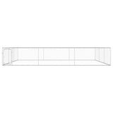 Outdoor Dog Kennel Galvanised Steel 6x6x1 m 170821