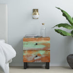 ZNTS Bedside Cabinet 40x33x46 cm Solid Wood Reclaimed 345218