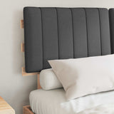 Bed Frame with Upholstered Headboard Dark Grey 140 x 200 cm 877485