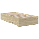 Bed Frame with Drawers without Mattress Sonoma Oak 90x190 cm Single 3280435