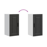 Kitchen Wall Cabinet Porto Black Engineered Wood 854018