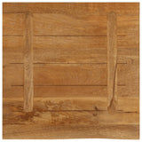 Table Top Live Edge 60x60x3.8 cm Solid Wood Mango 370594