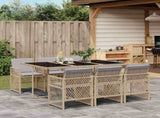 Garden Dining Set Beige, Light grey 3210732
