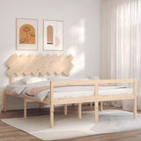 Senior Bed without Mattress 160x200 cm Solid Wood 3195556