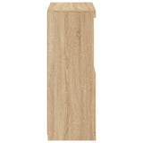 Sideboard with LED Lights Sonoma Oak 60.5x37x100 cm 836667