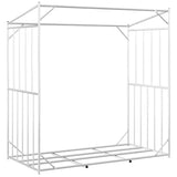 Firewood Rack with Rain Cover 200x100x200 cm Galvanised Steel 4104959