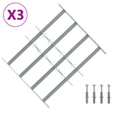 Security Grille for Windows with 4 Crossbars 3 pcs 430-740 mm 42031279