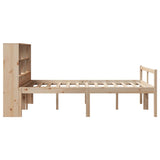 Bookcase Bed without Mattress 160x200 cm Solid Wood Pine 3322020