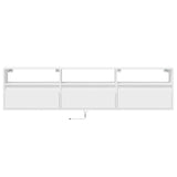 TV Wall Cabinet with LED White 180x31x45 cm 3307940