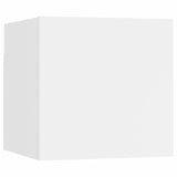 8 Piece TV Cabinet Set White Engineered Wood 3114214