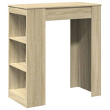 Bar Table with Racks Sonoma Oak 95x47x103.5 cm Engineered Wood 854384