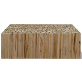 ZNTS Coffee Table Genuine Teak 90x50x30 cm 244556