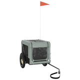 Pet Bike Trailer Grey and Black Oxford Fabric&Iron 93909