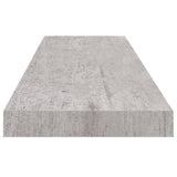 Floating Wall Shelves 4 pcs Concrete Grey 90x23.5x3.8 cm MDF 326605