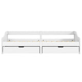 Day Bed with 2 Drawers without Mattress "IRUN" White 90x200 cm 3185210