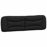 Bed Frame without Mattress "Hvar" Black and White 180x200 cm Super King Faux Leather 3208053