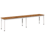 Garden Bench 201 x 35 x 45 cm Solid Acacia Wood Rectangular 901302