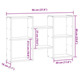 Wall Shelf Artisian Oak 96x18x60 cm Engineered Wood 853235