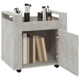 Desk Trolley Concrete Grey 60x45x60 cm Engineered Wood 816612