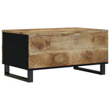 Coffee Table 80x50x40 cm Solid Wood Mango&Engineered Wood 350632