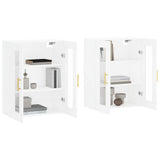 Wall Mounted Cabinets 2 pcs White Engineered Wood 3197929