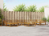 Outdoor Sofa Set 8 pcs Natural Solid Acacia Wood 3367927