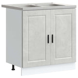 Sink Base Cabinet with Storage Porto 2 pcs Grey Engineered wood 3315025