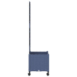 Garden Planter with Trellis&Wheels Grey 40 x 40 x 149 cm PP 3422941