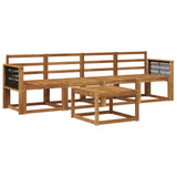 Outdoor Sofa Set 4 pcs Natural Solid Acacia Wood 3384970