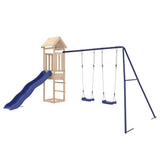 Outdoor Playset Blue, Pine Solid Pine Wood, Polypropylene Large 3155822