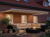 Manual Retractable Awning with LEDs 3.5 x 2 m 3419219