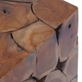 Stool Brown 40x40x45 cm Solid Teak Wood 243472