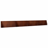 Retaining Wall 4 pcs 100 x 12 x 30 cm Weathering Steel Rusty 3449036